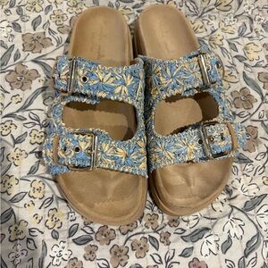 Floral Buckle Sandals